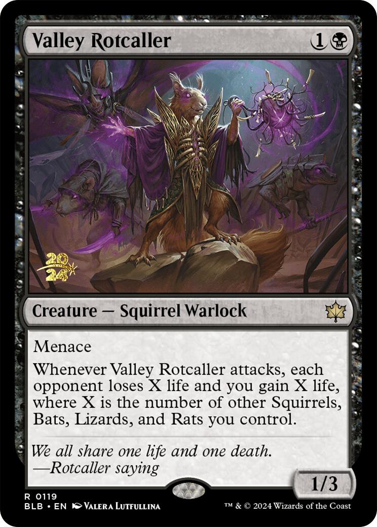 Valley Rotcaller [Bloomburrow Prerelease Promos] | Clutch Gaming