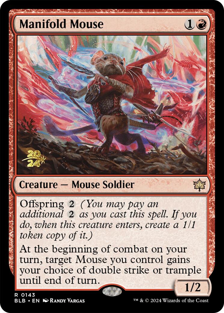 Manifold Mouse [Bloomburrow Prerelease Promos] | Clutch Gaming