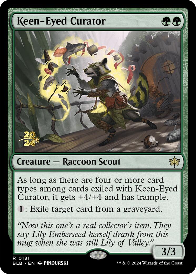 Keen-Eyed Curator [Bloomburrow Prerelease Promos] | Clutch Gaming