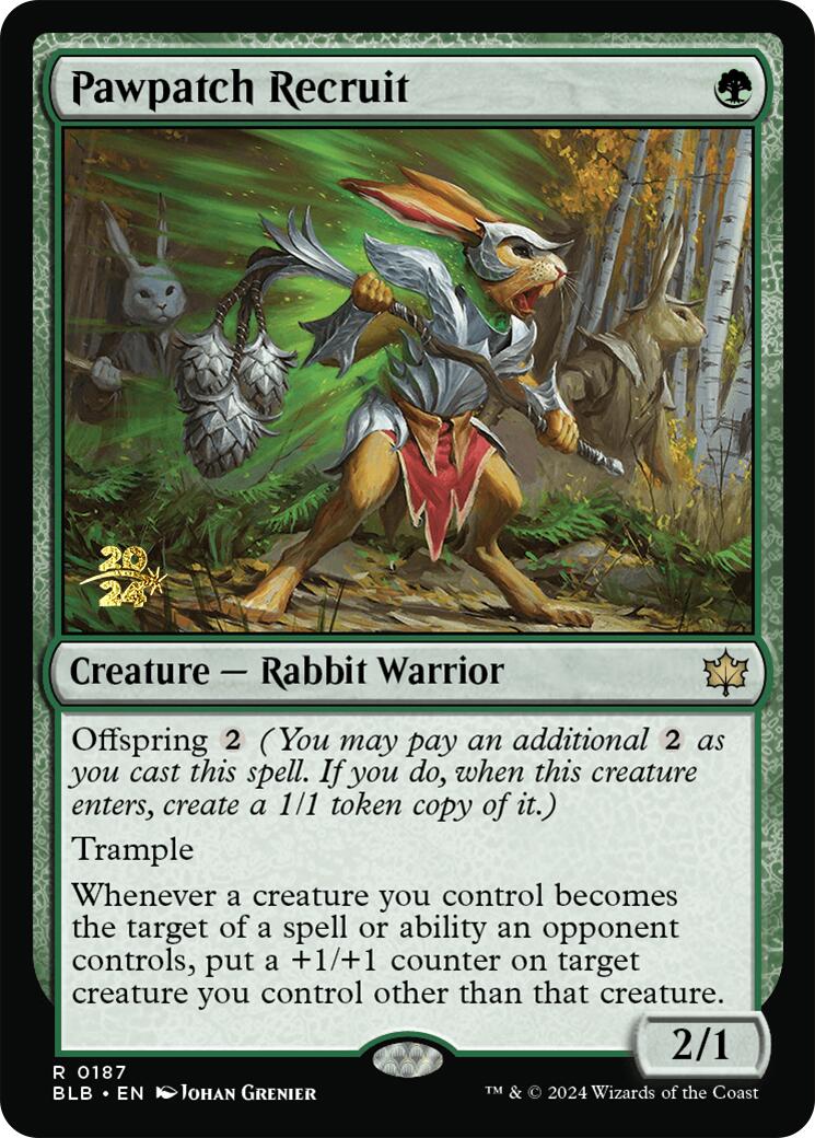 Pawpatch Recruit [Bloomburrow Prerelease Promos] | Clutch Gaming