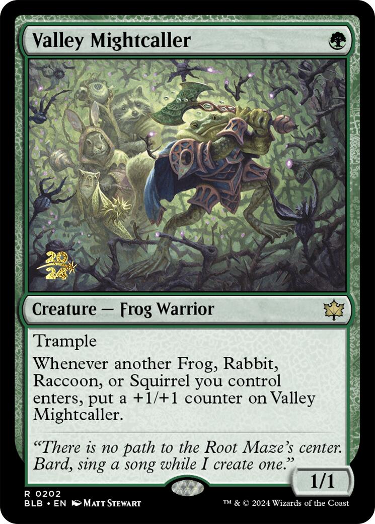 Valley Mightcaller [Bloomburrow Prerelease Promos] | Clutch Gaming