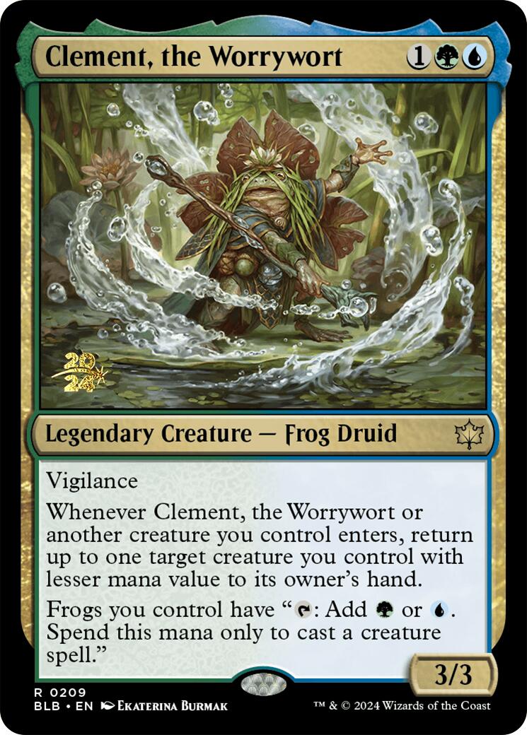 Clement, the Worrywort [Bloomburrow Prerelease Promos] | Clutch Gaming