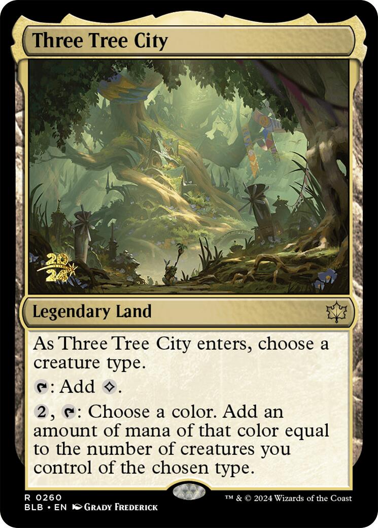 Three Tree City [Bloomburrow Prerelease Promos] | Clutch Gaming