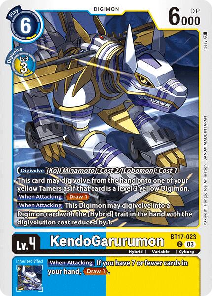 KendoGarurumon [BT17-023] [Secret Crisis] | Clutch Gaming