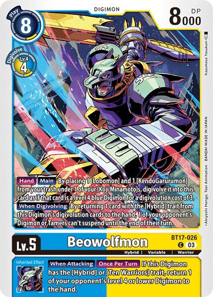 Beowolfmon [BT17-026] [Secret Crisis] | Clutch Gaming