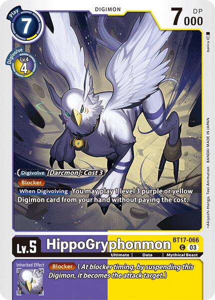 HippoGryphonmon [BT17-066] [Secret Crisis] | Clutch Gaming