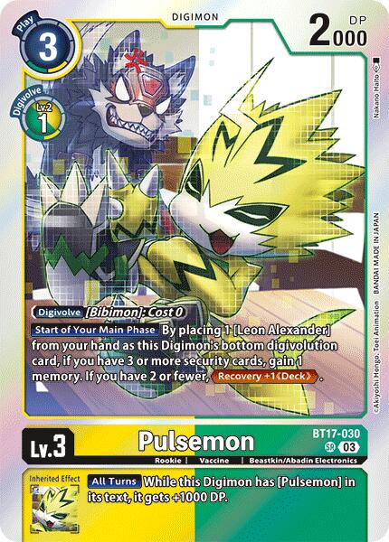 Pulsemon [BT17-030] [Secret Crisis] | Clutch Gaming