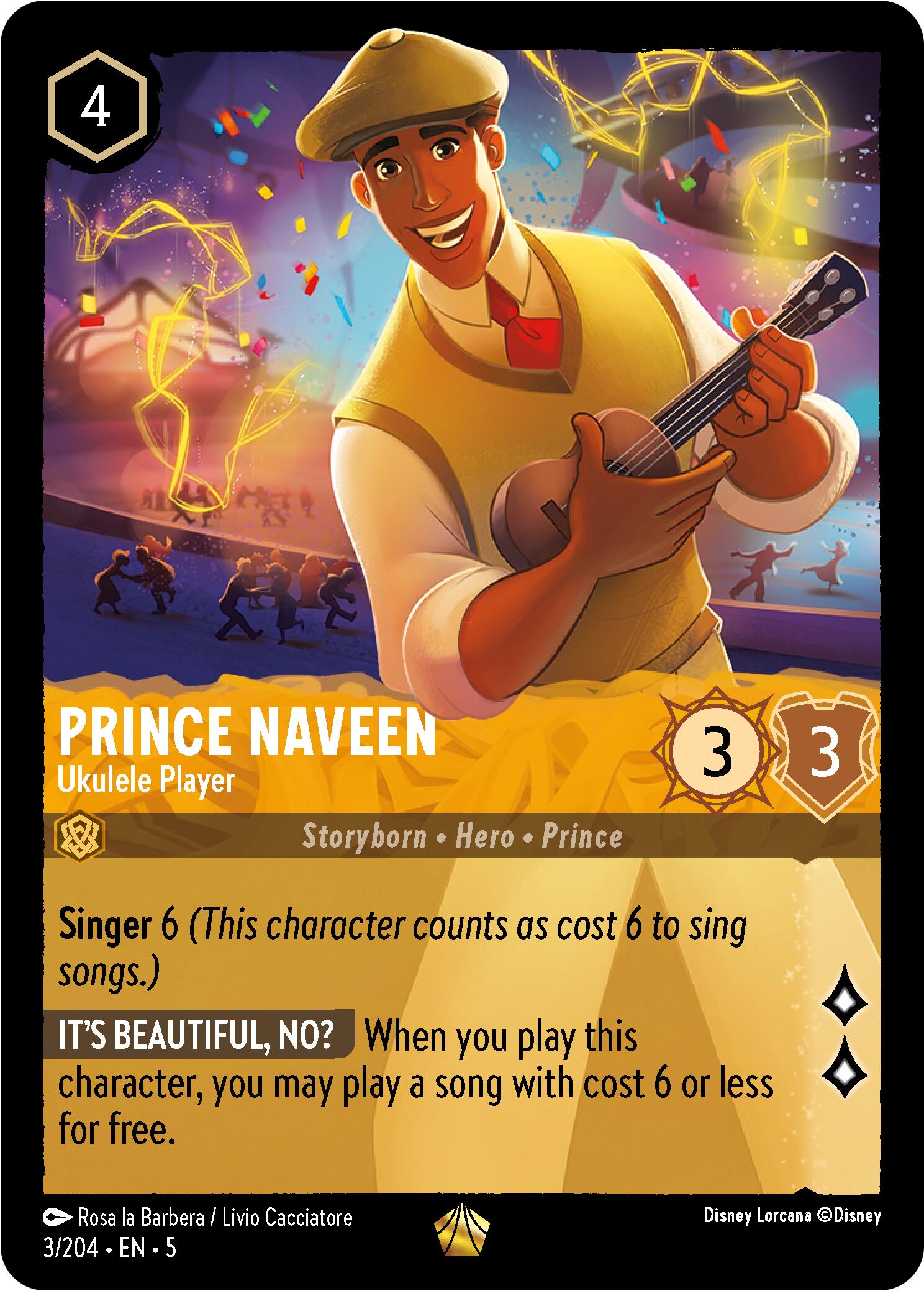 Prince Naveen - Ukulele Player (3/204) [Shimmering Skies] | Clutch Gaming