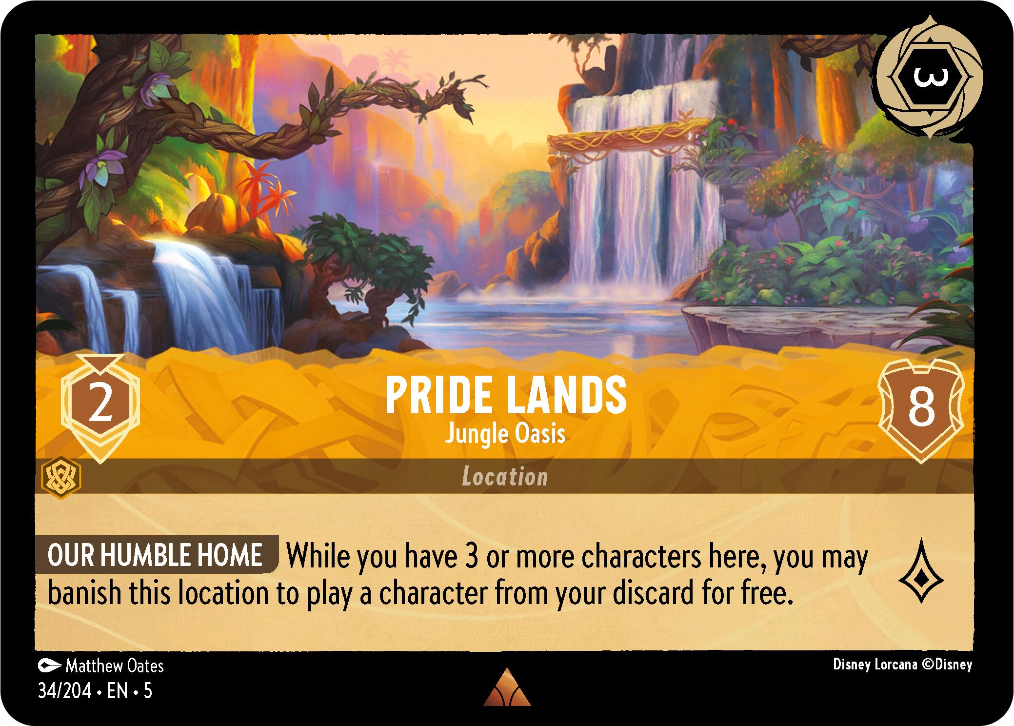 Pride Lands - Jungle Oasis (34/204) [Shimmering Skies] | Clutch Gaming