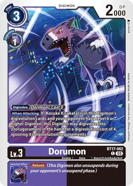 Dorumon [BT17-062] [Secret Crisis] | Clutch Gaming