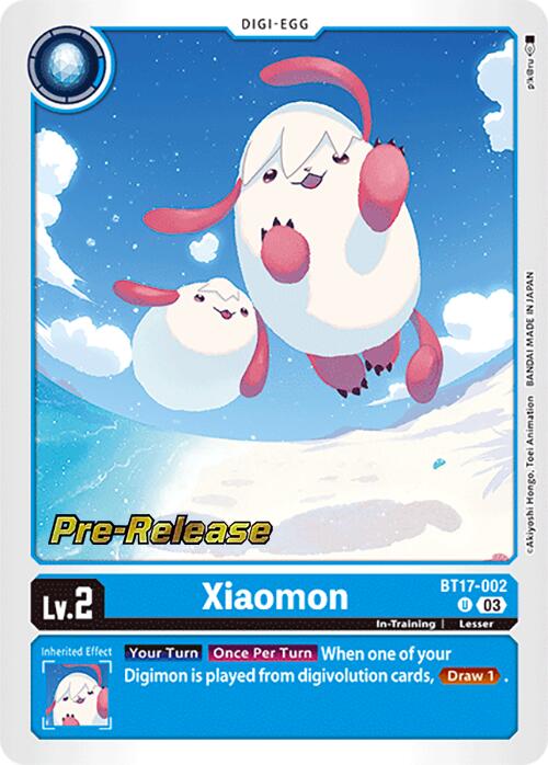 Xiaomon [BT17-002] [Secret Crisis Pre-Release Cards] | Clutch Gaming