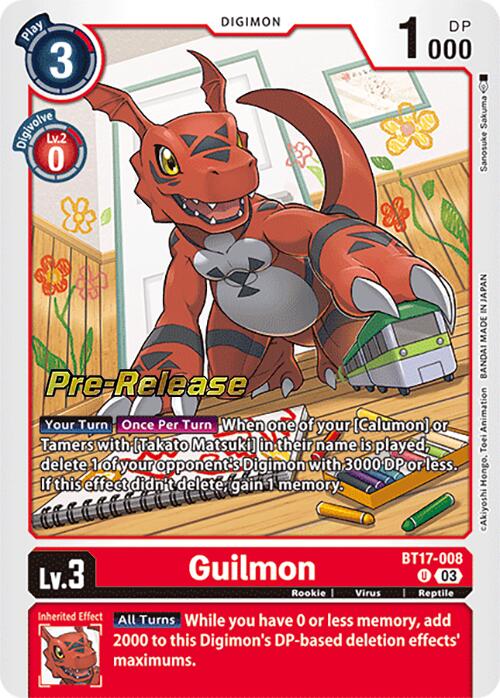 Guilmon [BT17-008] [Secret Crisis Pre-Release Cards] | Clutch Gaming