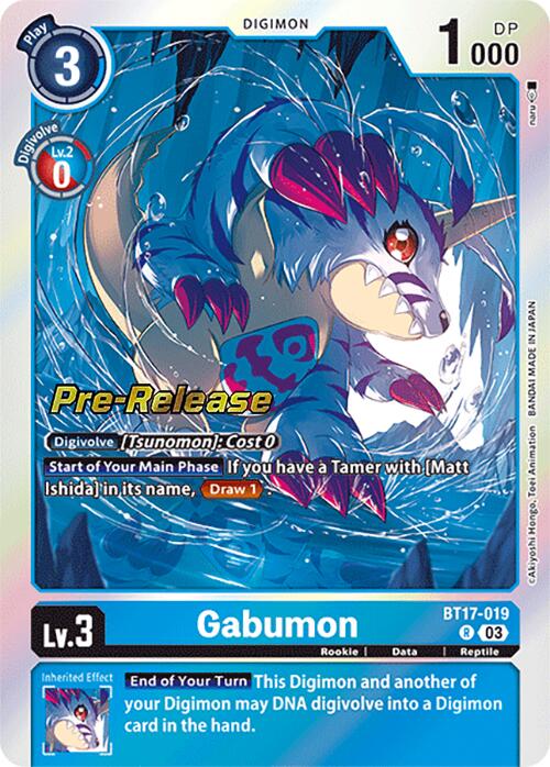 Gabumon [BT17-019] [Secret Crisis Pre-Release Cards] | Clutch Gaming