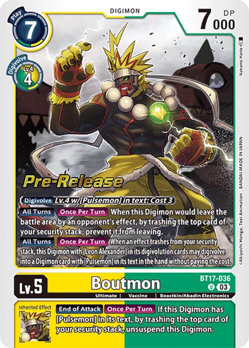 Boutmon [BT17-036] [Secret Crisis Pre-Release Cards] | Clutch Gaming