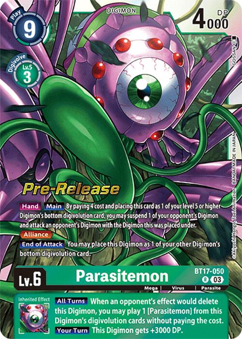 Parasitemon [BT17-050] [Secret Crisis Pre-Release Cards] | Clutch Gaming