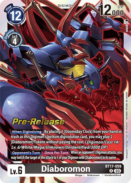 Diaboromon [BT17-059] [Secret Crisis Pre-Release Cards] | Clutch Gaming