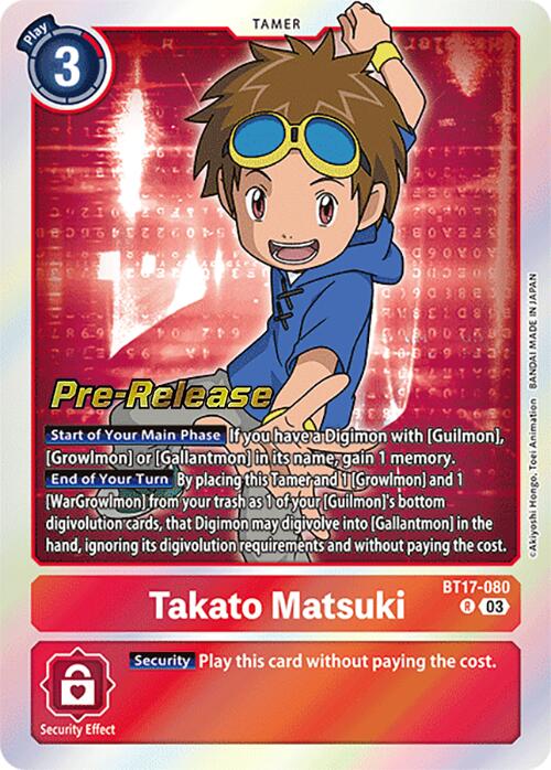 Takato Matsuki [BT17-080] [Secret Crisis Pre-Release Cards] | Clutch Gaming