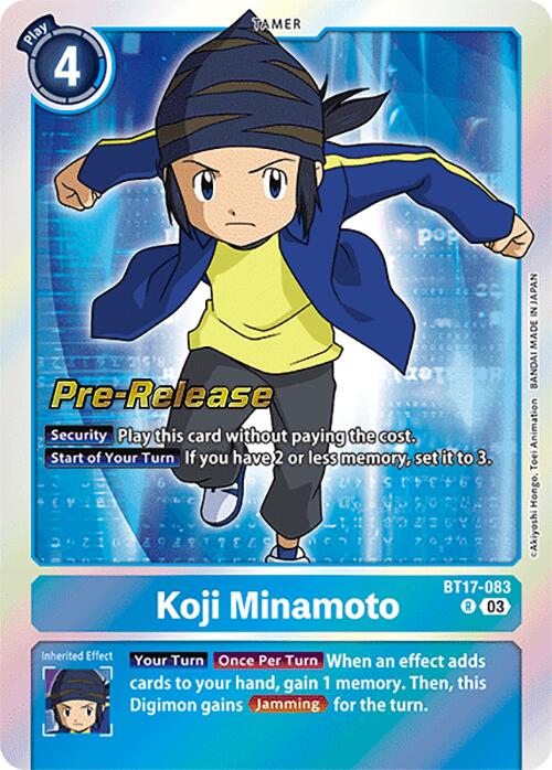 Koji Minamoto [BT17-083] [Secret Crisis Pre-Release Cards] | Clutch Gaming