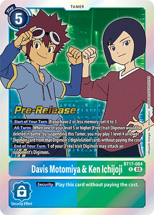 Davis Motomiya & Ken Ichijoji [BT17-084] [Secret Crisis Pre-Release Cards] | Clutch Gaming