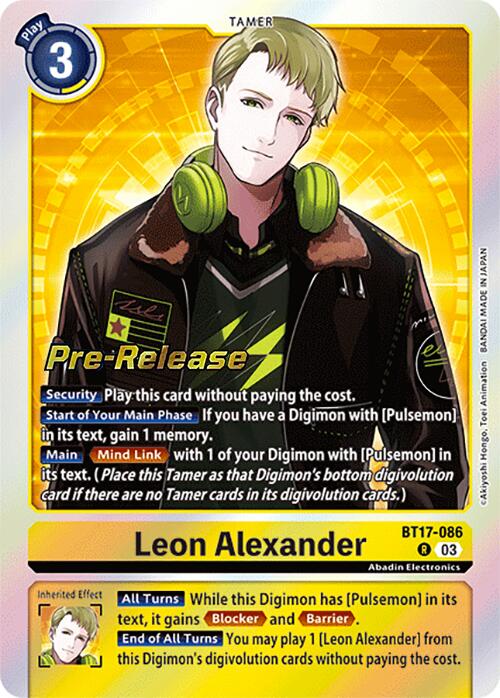 Leon Alexander [BT17-086] [Secret Crisis Pre-Release Cards] | Clutch Gaming