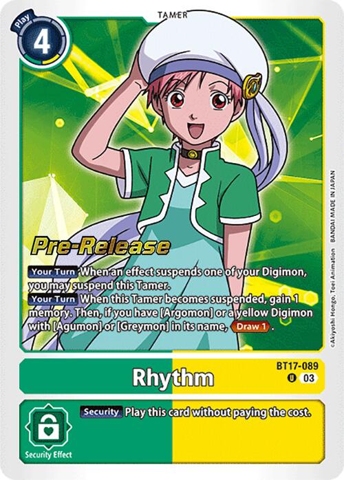 Rhythm [BT17-089] [Secret Crisis Pre-Release Cards] | Clutch Gaming