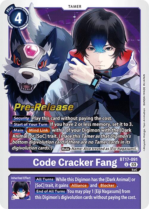 Code Cracker Fang [BT17-091] [Secret Crisis Pre-Release Cards] | Clutch Gaming