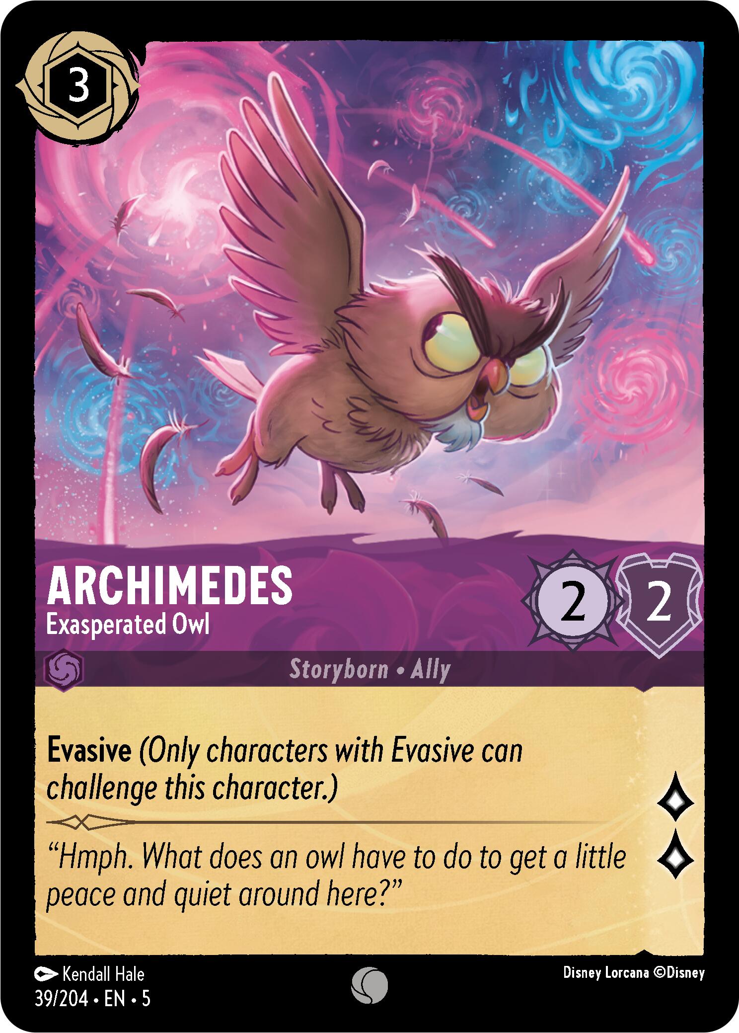 Archimedes - Exasperated Owl (39/204) [Shimmering Skies] | Clutch Gaming