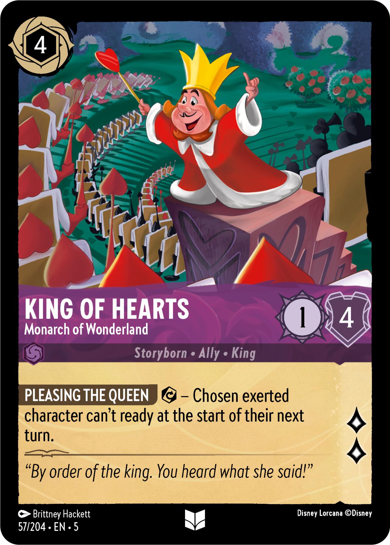 King of Hearts - Monarch of Wonderland (57/204) [Shimmering Skies] | Clutch Gaming