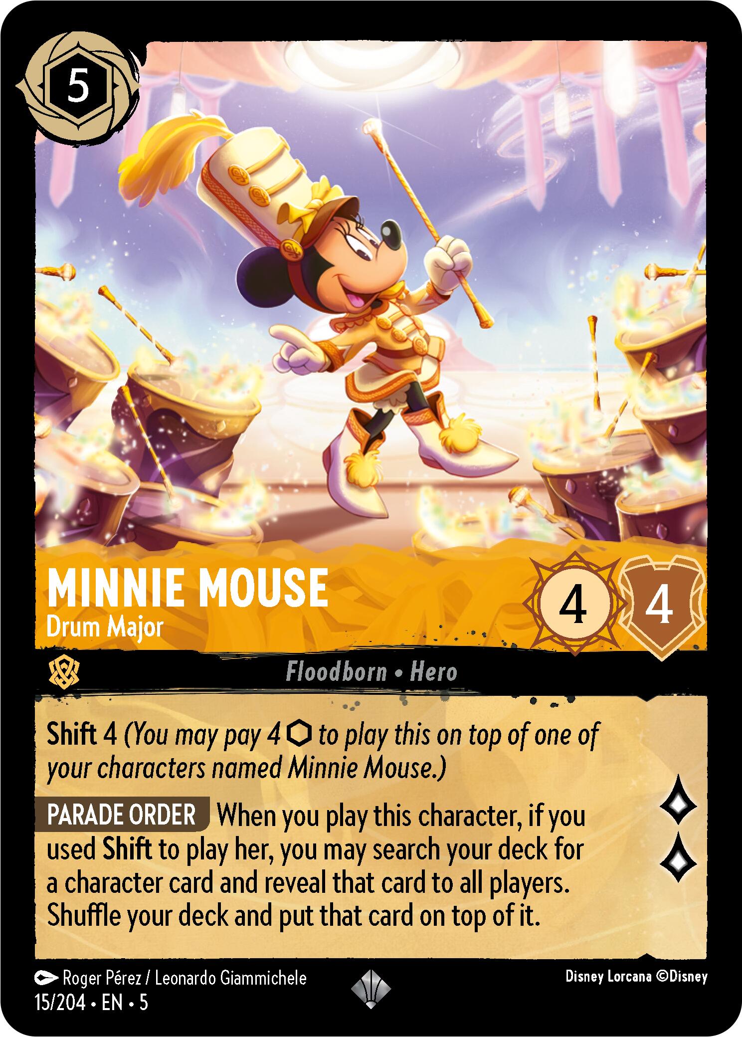 Minnie Mouse - Drum Major (15/204) [Shimmering Skies] | Clutch Gaming