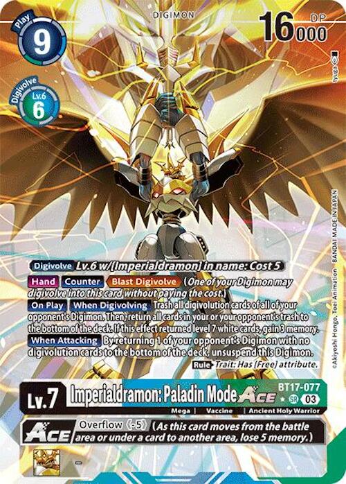 Imperialdramon: Paladin Mode ACE [BT17-077] (Alternate Art) [Secret Crisis] | Clutch Gaming