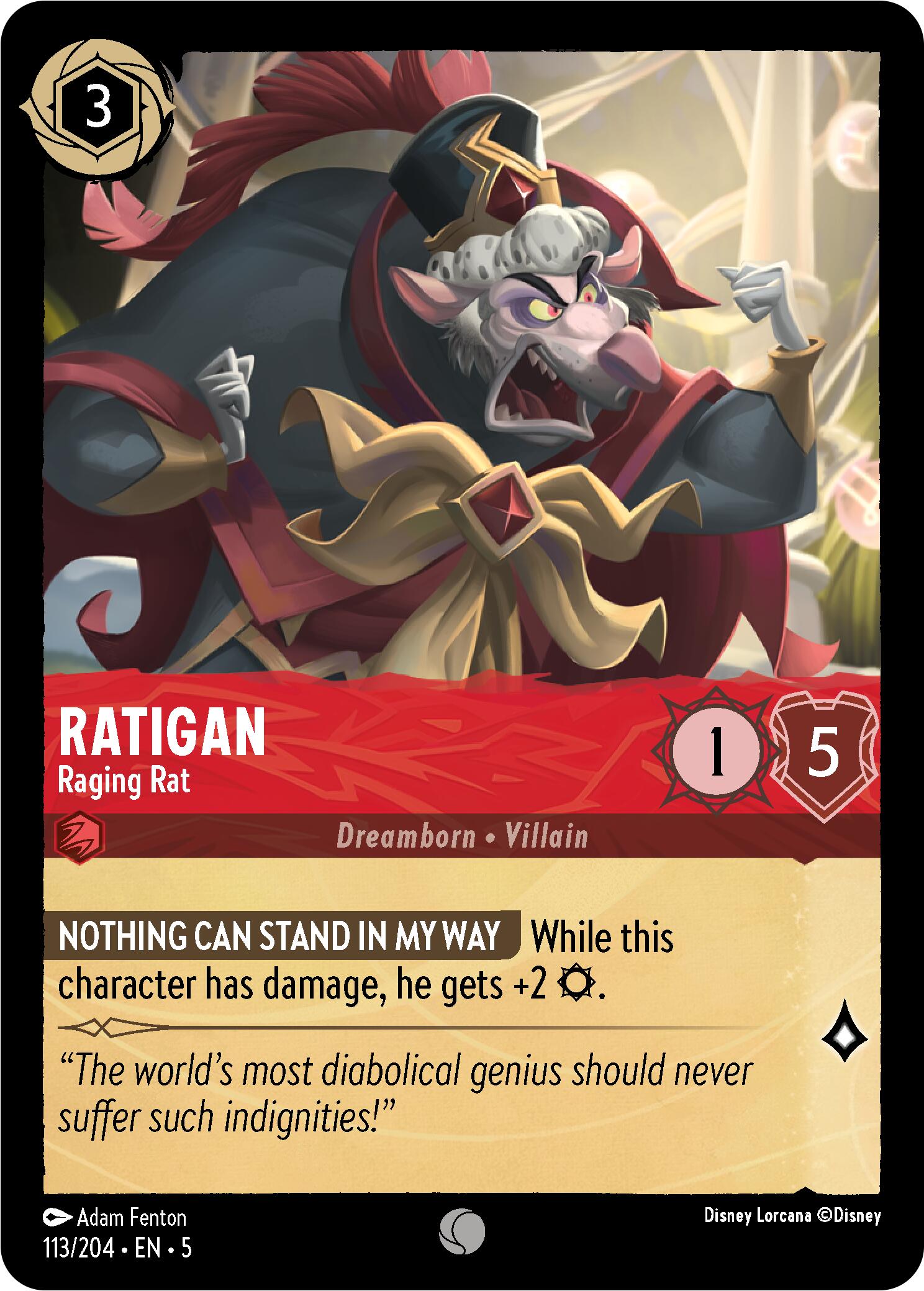 Ratigan - Raging Rat (113/204) [Shimmering Skies] | Clutch Gaming