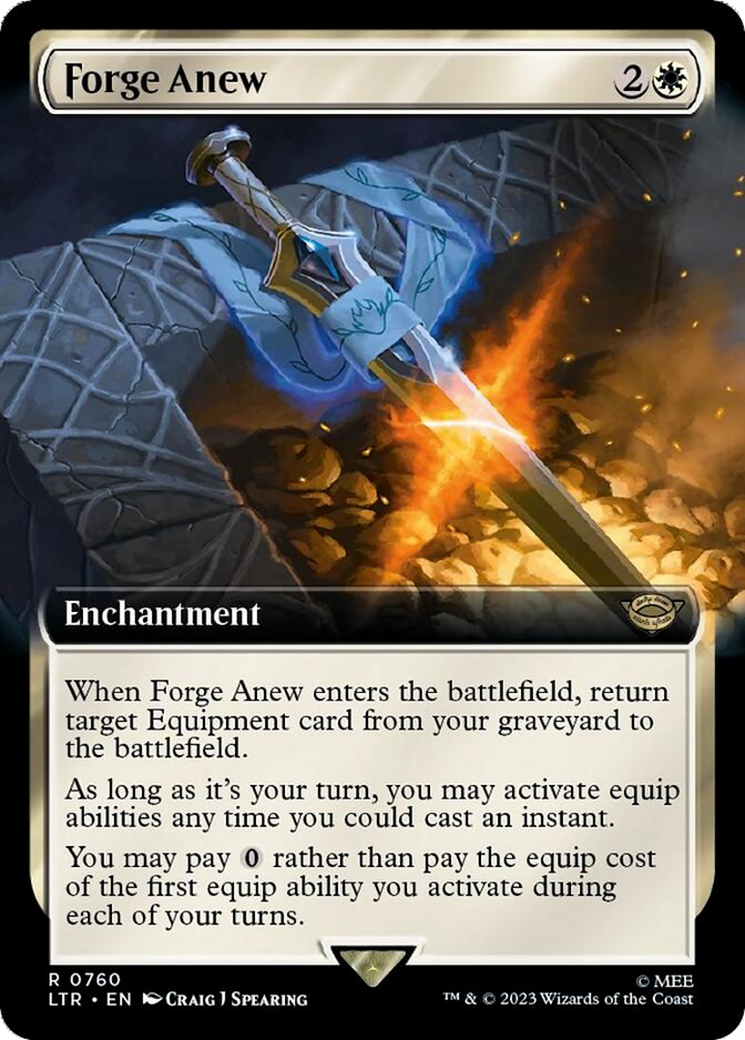 Forge Anew (Extended Art) (Surge Foil) [The Lord of the Rings: Tales of Middle-Earth] | Clutch Gaming