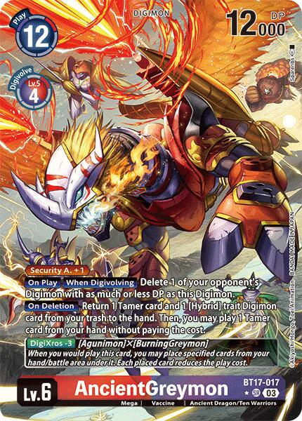 AncientGreymon [BT17-017] (Alternate Art) [Secret Crisis] | Clutch Gaming