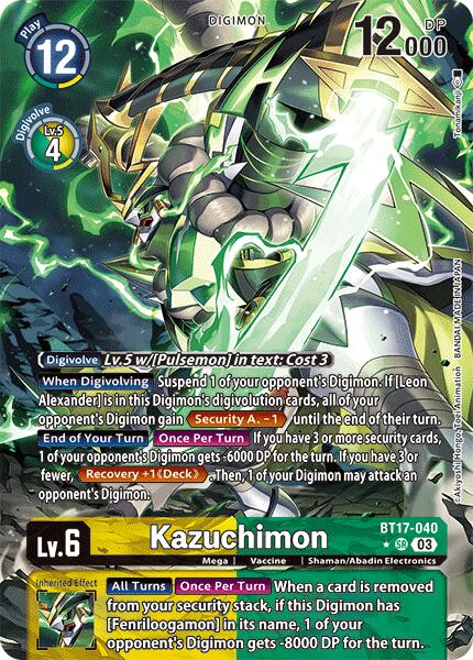 Kazuchimon [BT17-040] (Alternate Art) [Secret Crisis] | Clutch Gaming