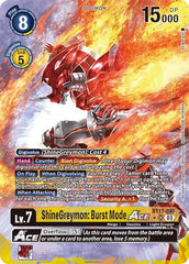 ShineGreymon: Burst Mode ACE [BT17-041] (Alternate Art) [Secret Crisis] | Clutch Gaming