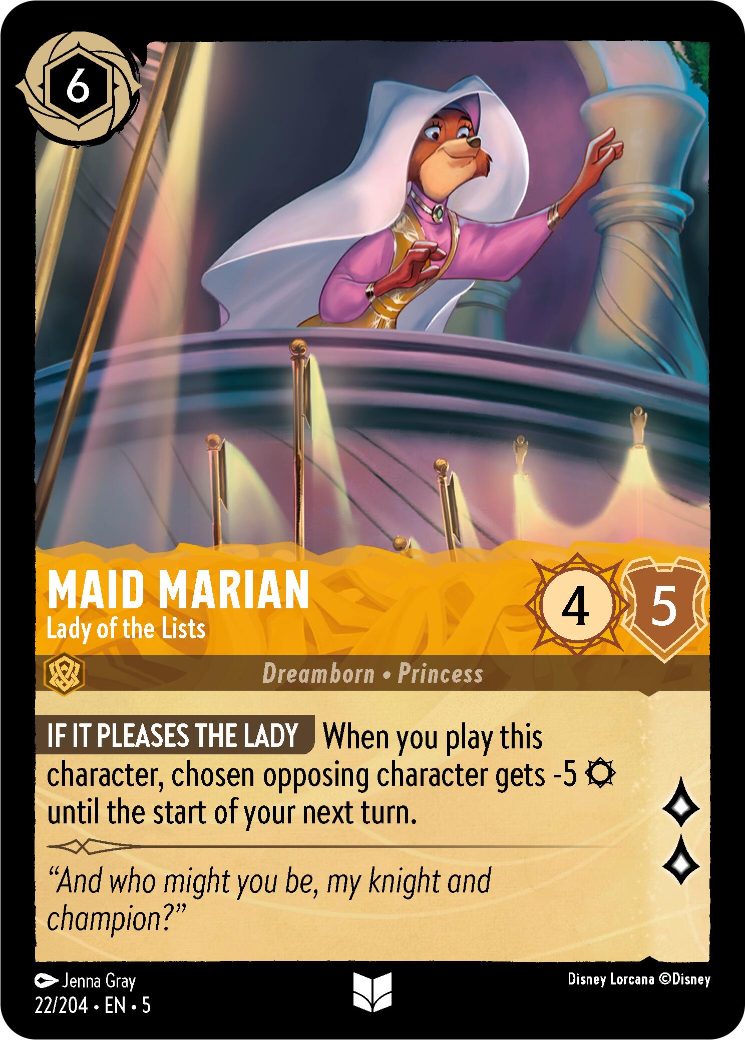Maid Marian - Lady of the Lists (22/204) [Shimmering Skies] | Clutch Gaming