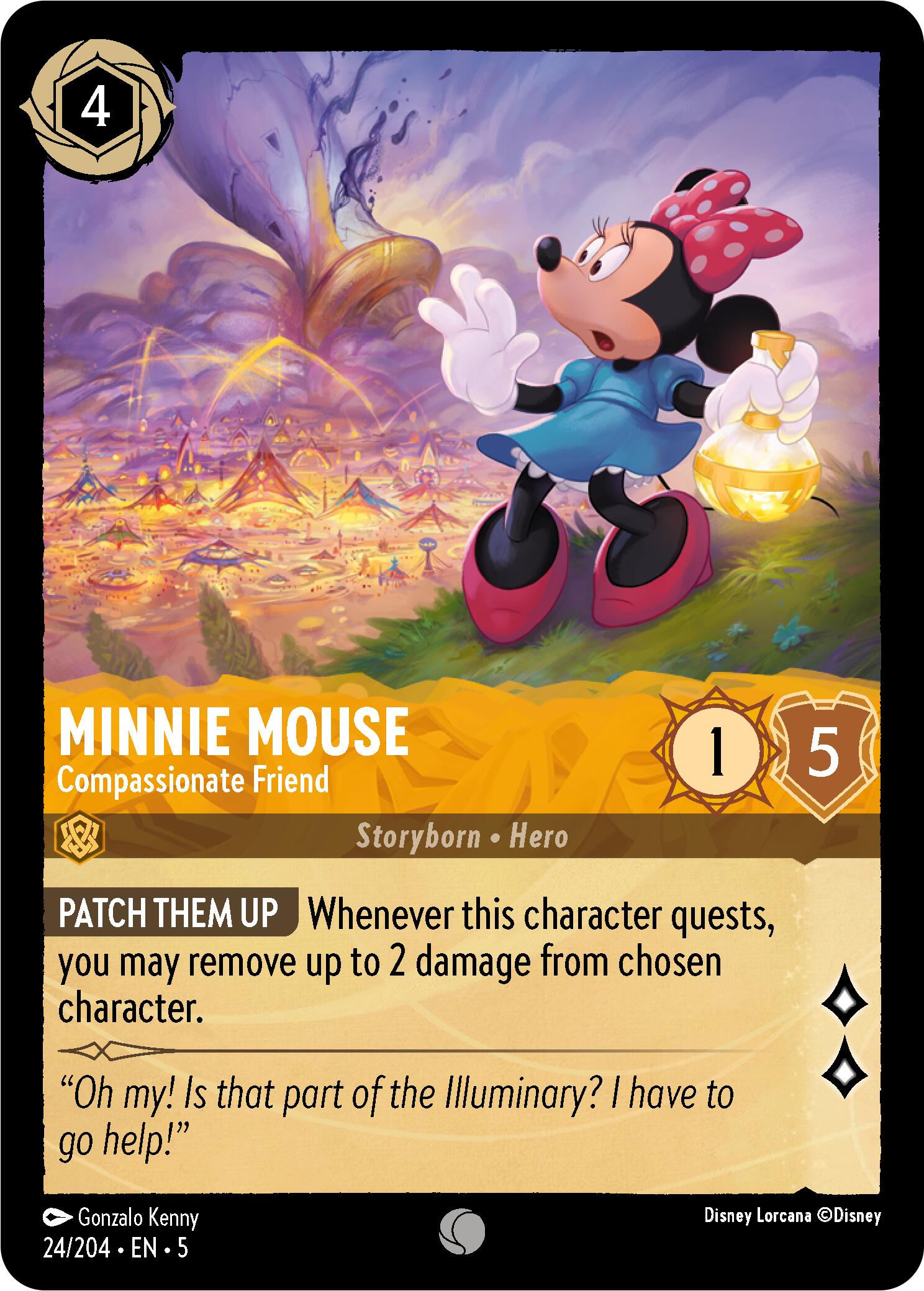 Minnie Mouse - Compassionate Friend (24/204) [Shimmering Skies] | Clutch Gaming