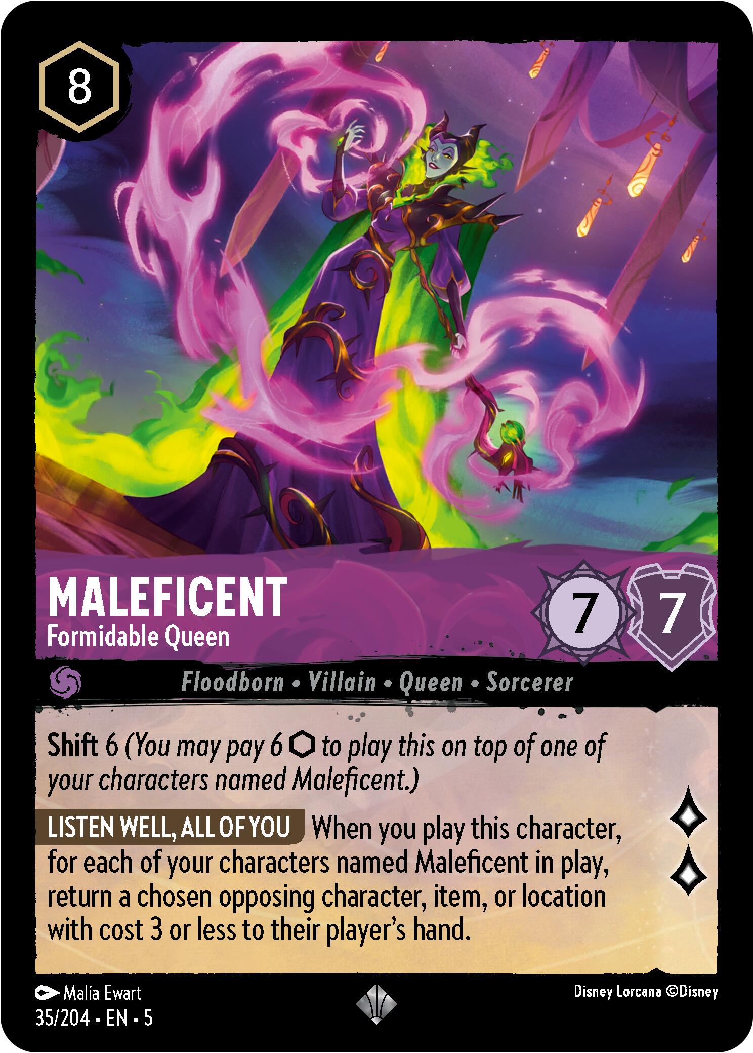 Maleficent - Formidable Queen (35/204) [Shimmering Skies] | Clutch Gaming