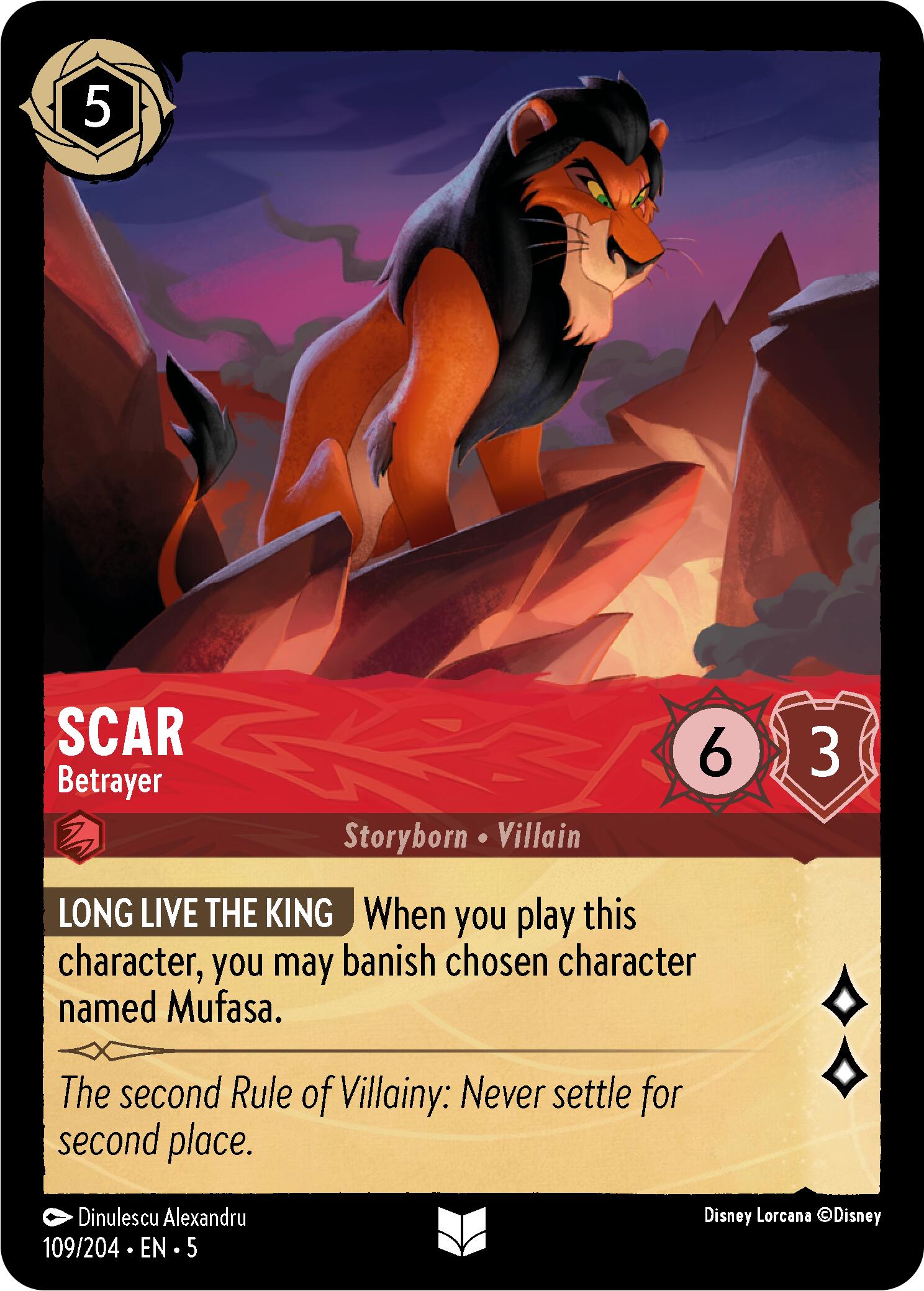 Scar - Betrayer (109/204) [Shimmering Skies] | Clutch Gaming
