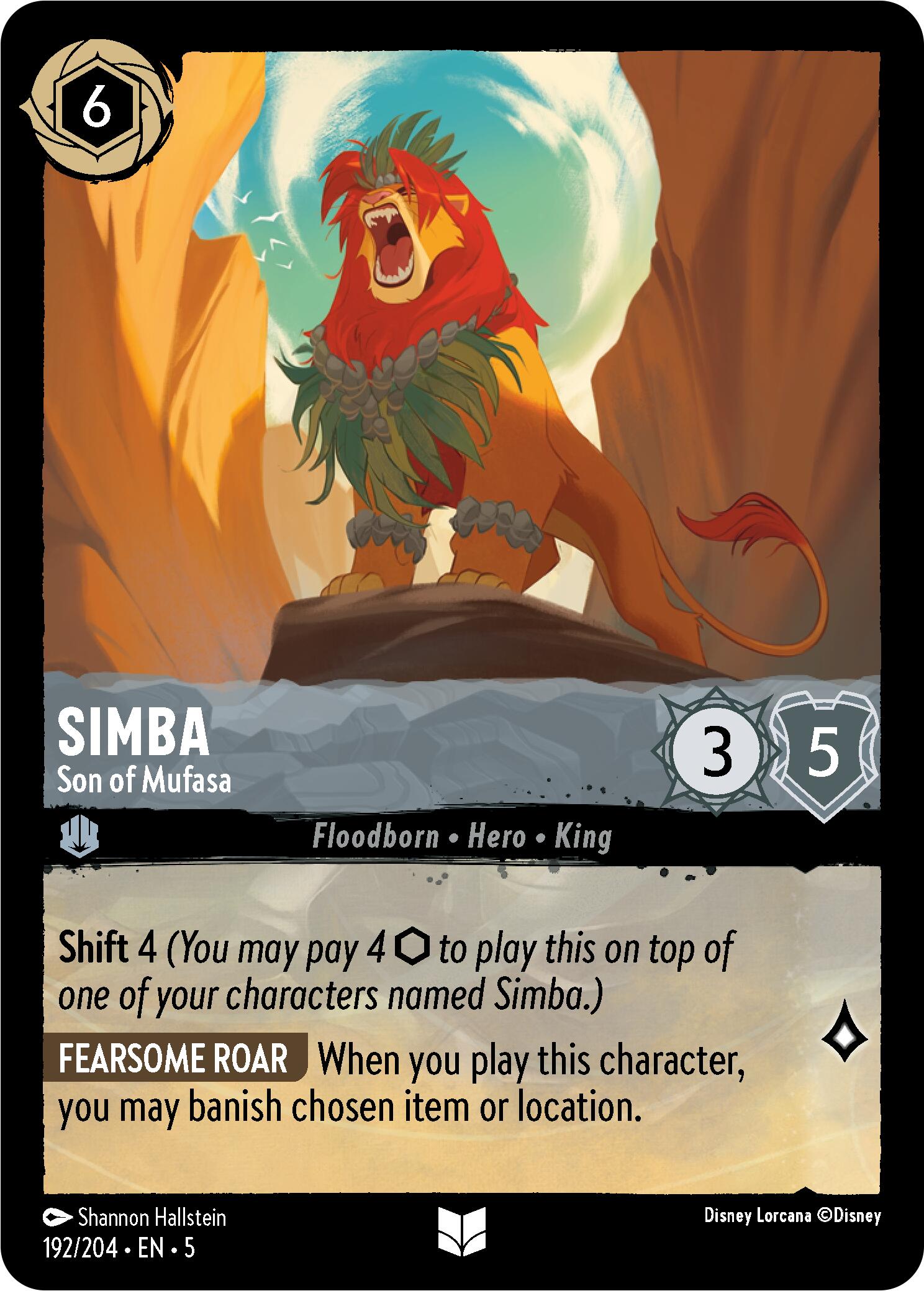 Simba - Son of Mufasa (192/204) [Shimmering Skies] | Clutch Gaming