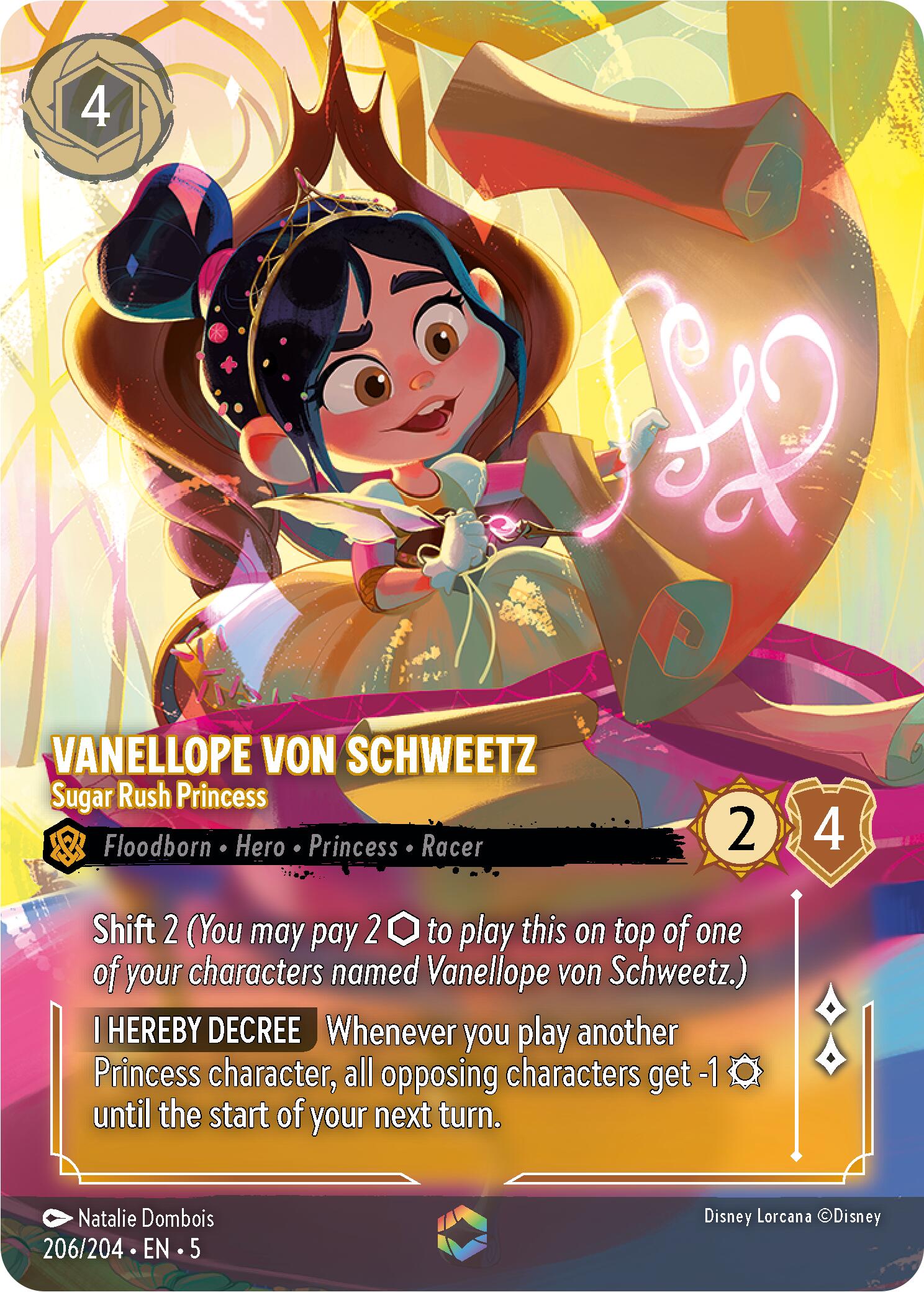 Vanellope von Schweetz - Sugar Rush Princess (Enchanted) (206/204) [Shimmering Skies] | Clutch Gaming