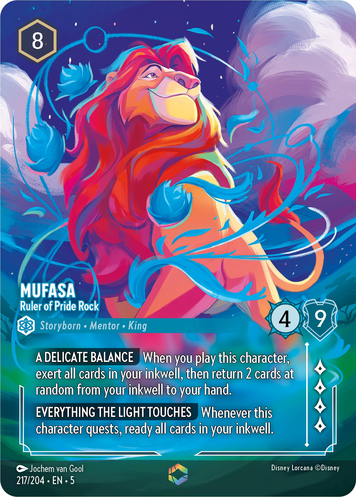 Mufasa - Ruler of Pride Rock (Enchanted) (217/204) [Shimmering Skies] | Clutch Gaming