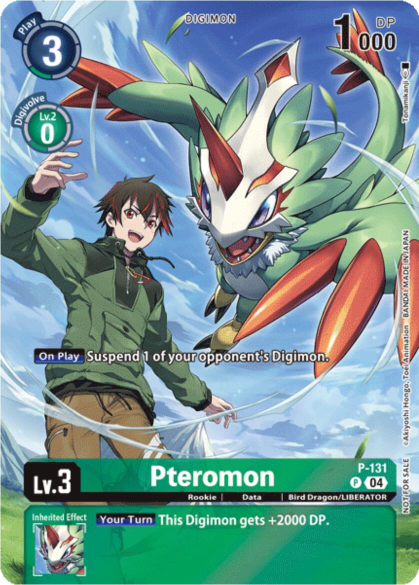 Pteromon [P-131] (Digimon Liberator Promotion) (Textured) [Promotional Cards] | Clutch Gaming