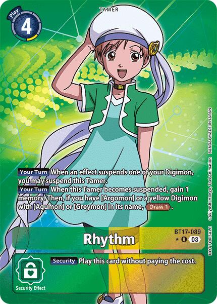 Rhythm [BT17-089] (Box Promotion Pack: Secret Crisis) [Secret Crisis] | Clutch Gaming