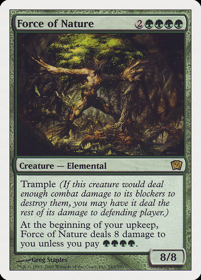 Force of Nature (9th Edition) [Oversize Cards] | Clutch Gaming