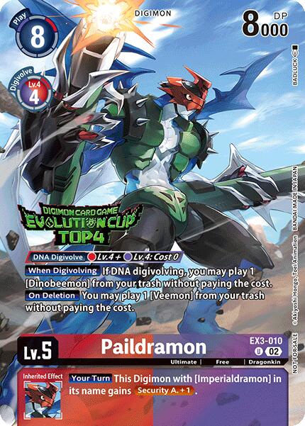 Paildramon [EX3-010] (2024 Evolution Cup Top 4) [Draconic Roar] | Clutch Gaming