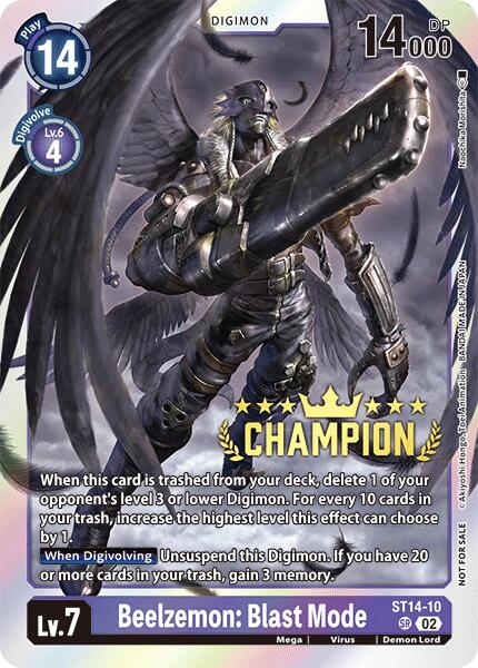 Beelzemon: Blast Mode [ST14-10] (Digimon 3-On-3 Champion) [Starter Deck: Beelzemon Advanced Deck Set] | Clutch Gaming