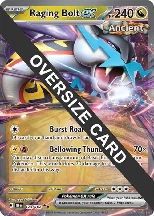 Raging Bolt ex (123) (Jumbo Card) [Scarlet & Violet: Temporal Forces] | Clutch Gaming