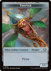 Thopter // Beast (0006) Double-Sided Token [Edge of Eternities Commander Tokens] | Clutch Gaming