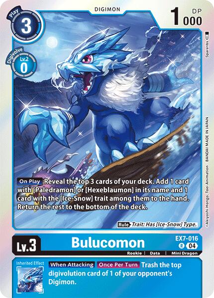 Bulucomon [EX7-016] [Digimon LIBERATOR] | Clutch Gaming